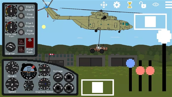 像素直升机模拟器无限金币版4