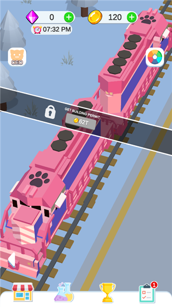 猫咪火车大亨内购版宣传图