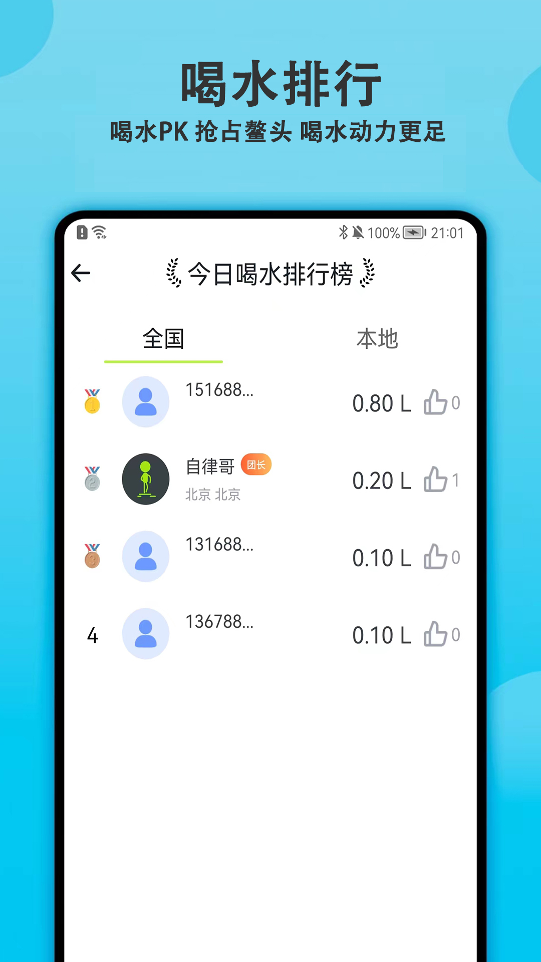 每日喝水提醒app2