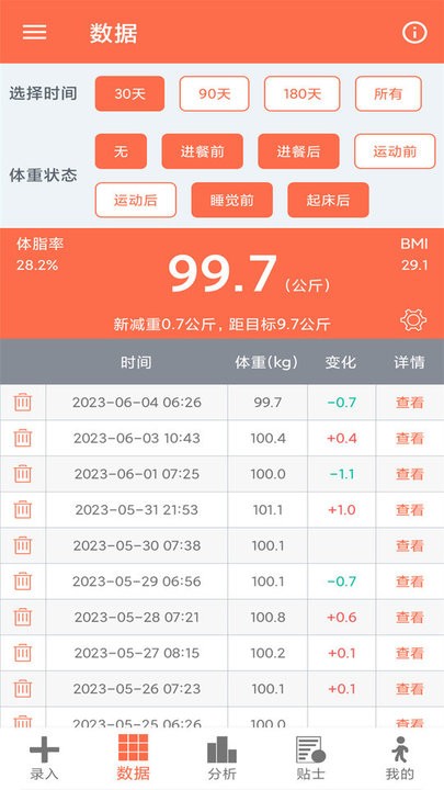 体重记录簿最新版4