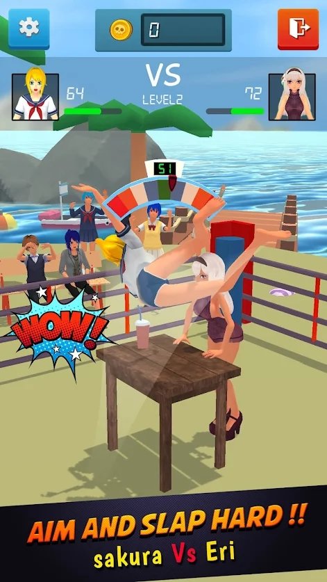 巴掌冠军（Sakura SlapChamp 3D）游戏3