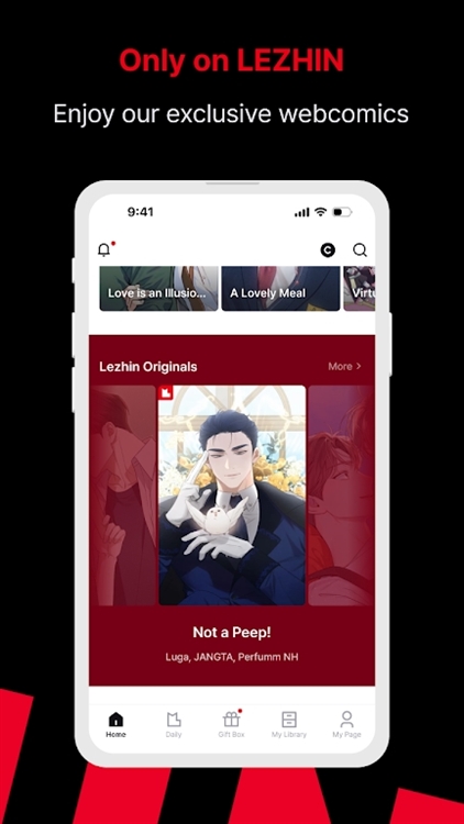 Lezhin韩文版app是宣传图