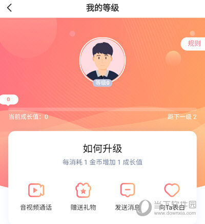 对聊交友APP我的等级