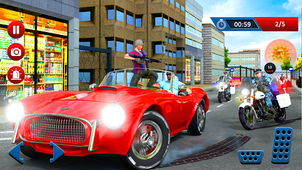 美国警察自行车追逐1