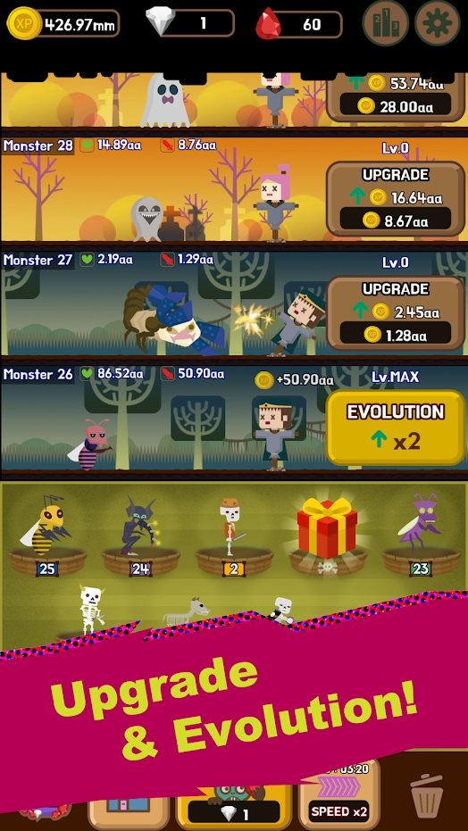 闲置合并怪物僵尸浪潮1