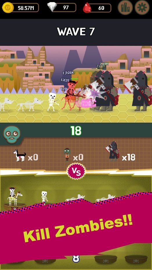 闲置合并怪物僵尸浪潮4