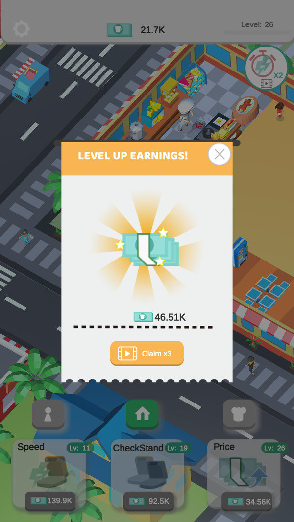 闲置神奇餐厅无限金币版2