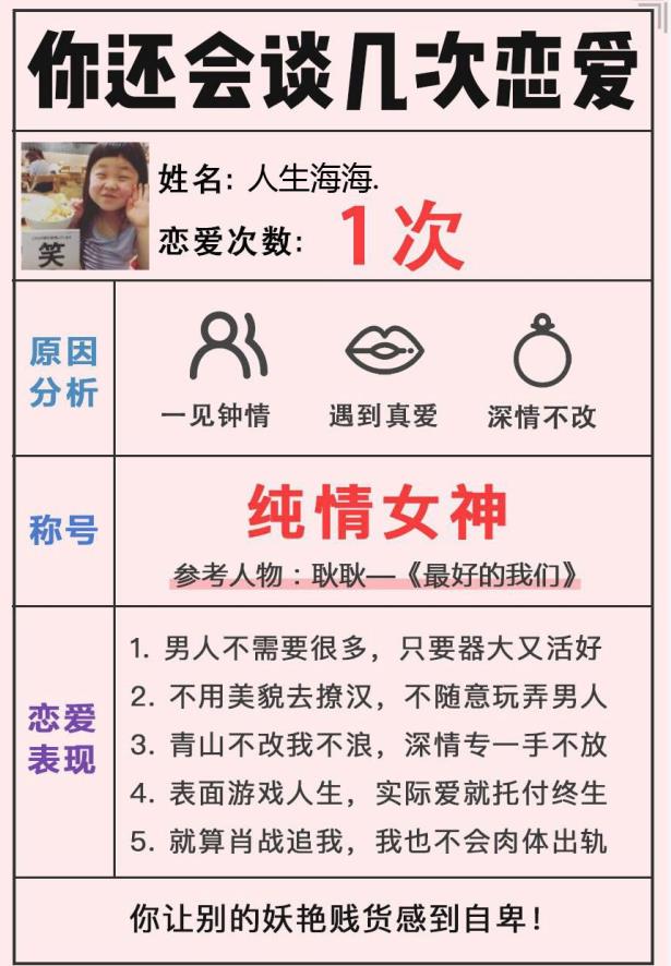 你还会谈几次恋爱测试入口0