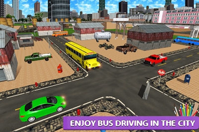 高中巴士模拟器城市公共汽车驾驶游戏2