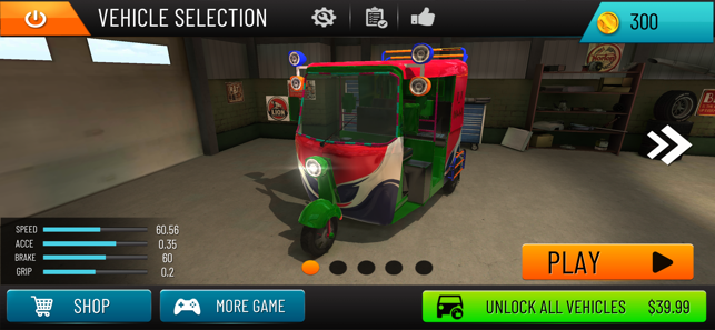 黄包车坡道特技竞速3D2