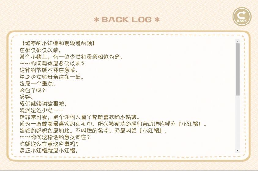 坦率的小红帽和爱说谎的狼1