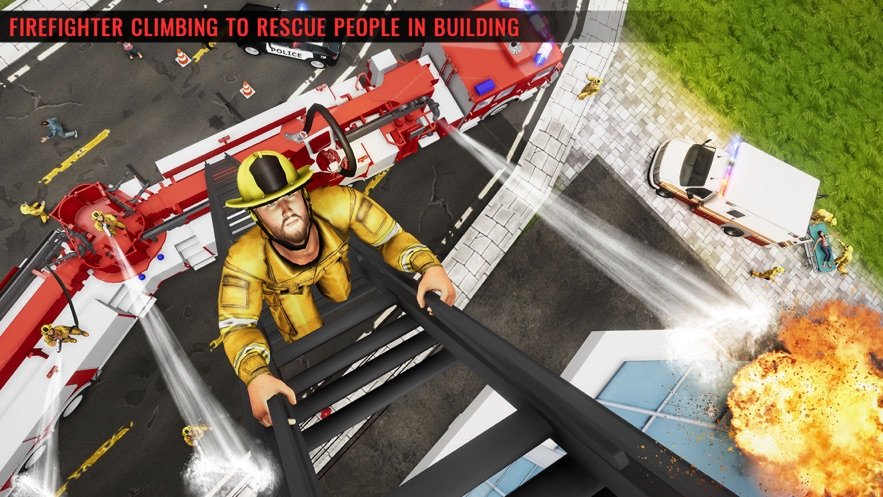 冬季救援消防车0