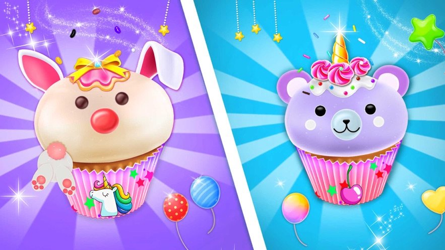 独角兽纸杯蛋糕烘培厨房0