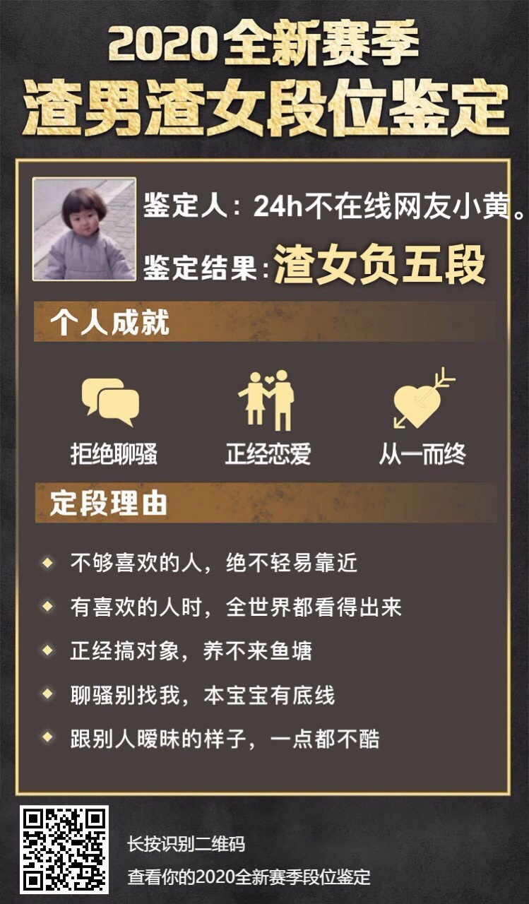 2020全新赛季渣男渣女段位鉴定入口3