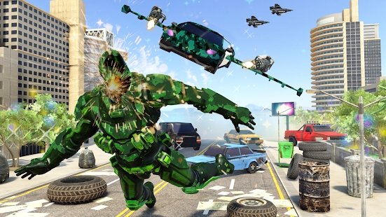 豪华轿车飞行机器人1