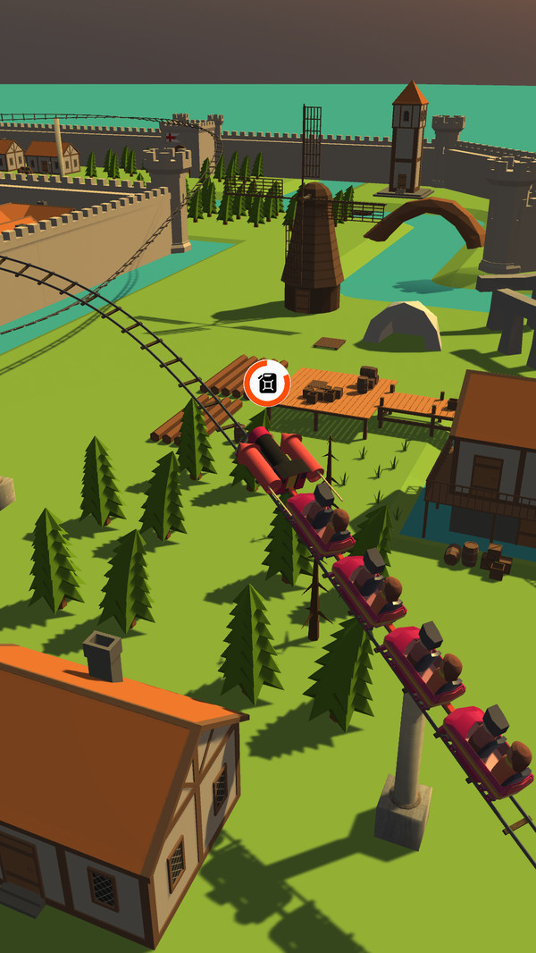 火车冲鸭环绕城市0