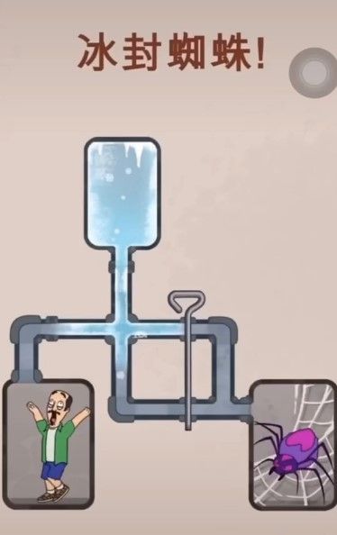 冰冻蜘蛛抖音1