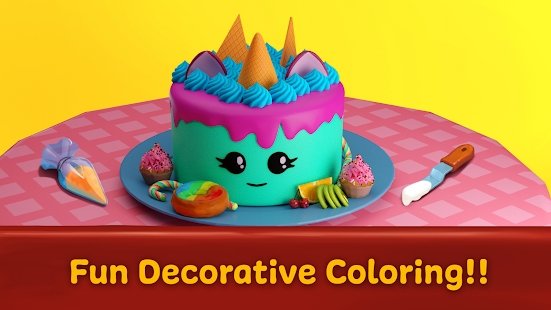 独角兽女孩制作蛋糕1