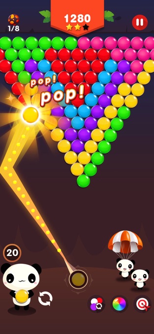 打泡泡熊猫射手3