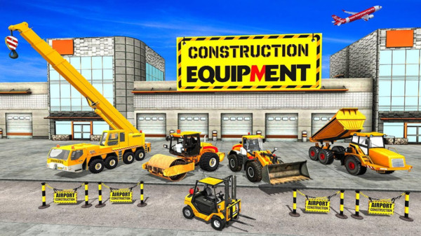机场施工挖掘机游戏2