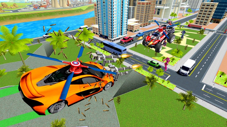 战争机器人驾驶汽车射击2