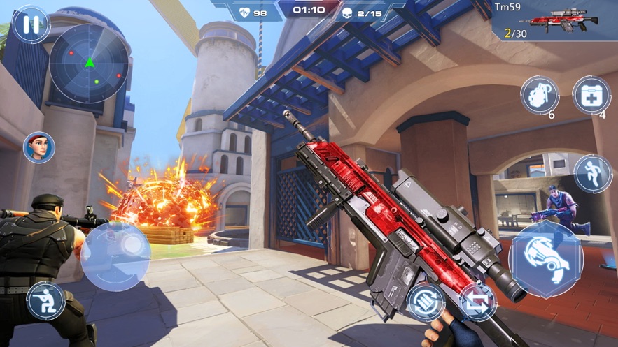 和平战场荒野精英堡垒派对求生1