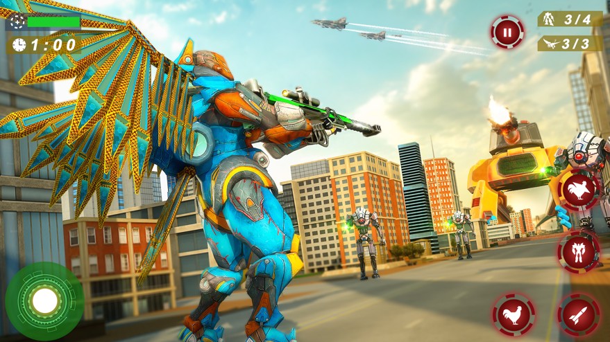 母鸡机器人转变英雄0