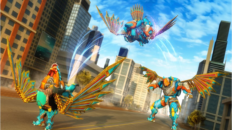 母鸡机器人转变英雄2