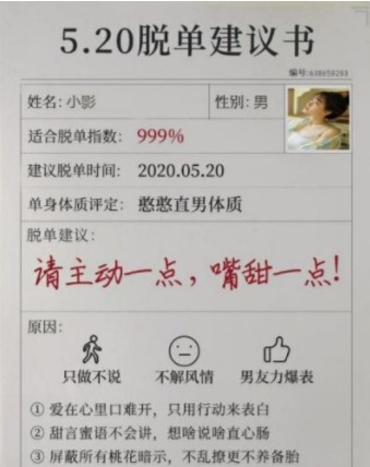 520脱单建议书测试0