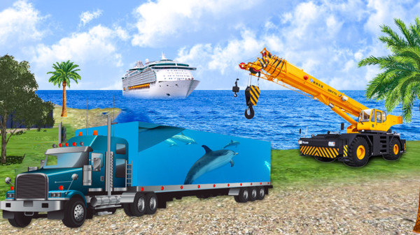海洋动物货运车模拟器0