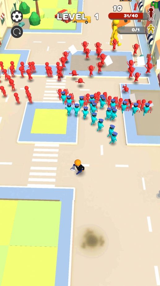 警察停止人群控制1