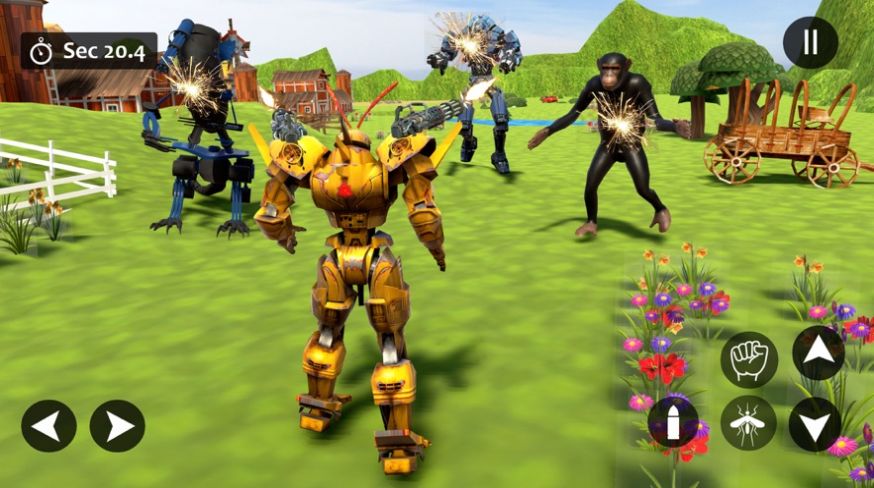 蝴蝶机器人机甲战斗0