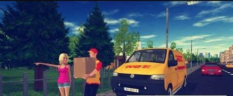 模拟驾驶中通快递车2