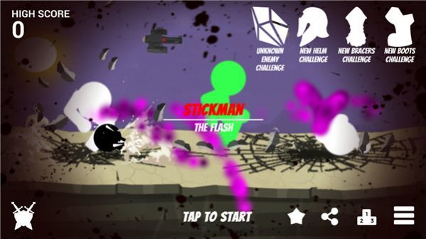 闪电火柴人绳索英雄0