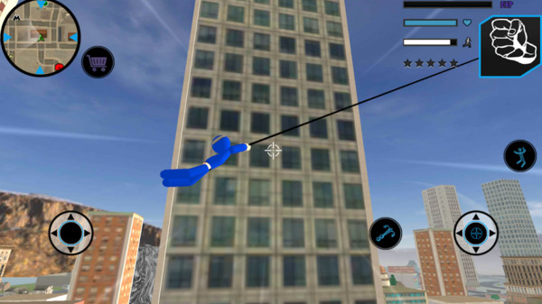 忍者英雄绳索火柴人1