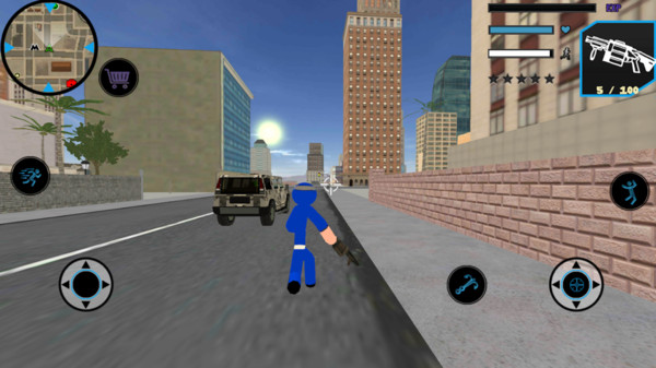 忍者英雄绳索火柴人3