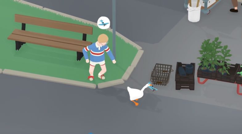 两只鹅一起胡闹1