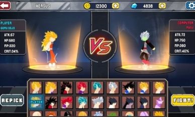 火柴人勇士超级龙影搏斗0