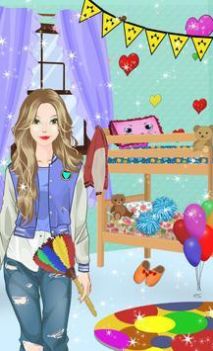 凌乱的大学宿舍装饰0