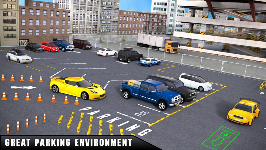 3D汽车停车处仿真器驾驶0
