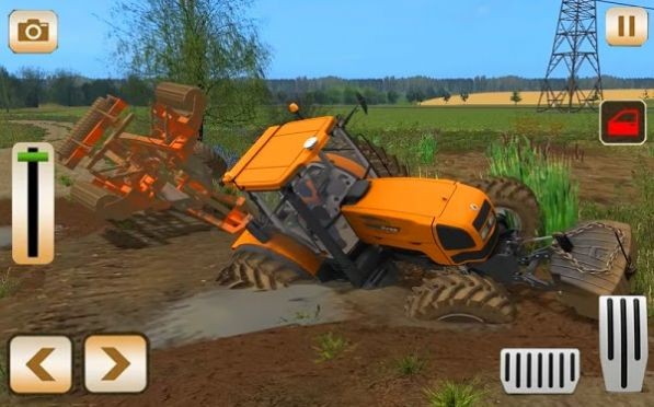 重型现代拖拉机手推车模拟器3D3