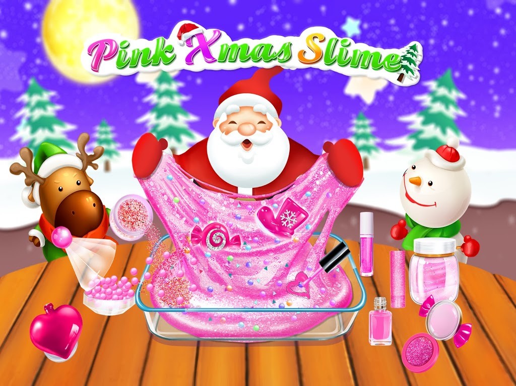 粉色圣诞彩妆史莱姆2