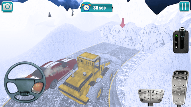 现代除雪机3D公路救援拖拉机3