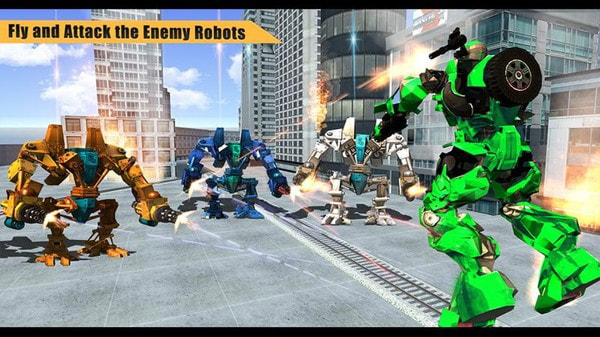 警察机器人火车救援3