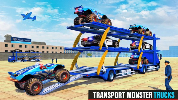 警察巨型卡车运输2