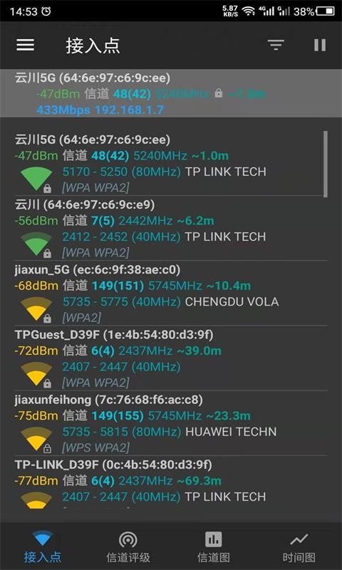 云川WiFi分析仪0