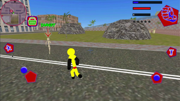 警察火柴人绳索英雄3