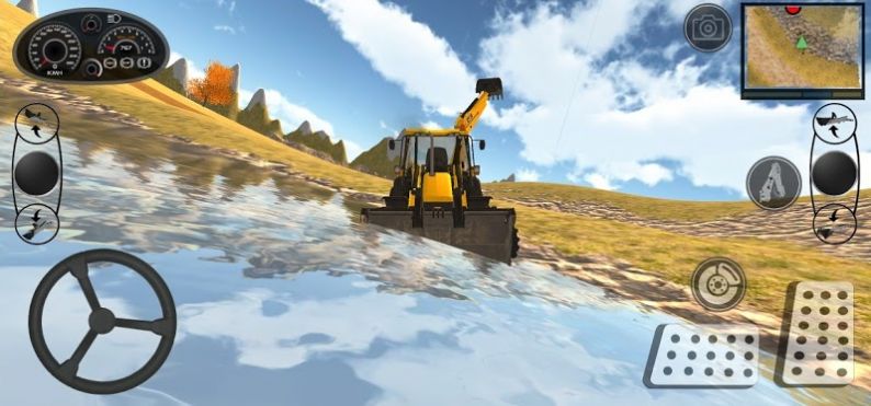 工地挖掘机施工1