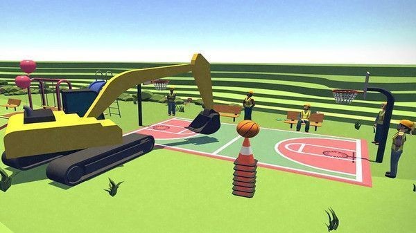 挖掘机施工建设模拟0