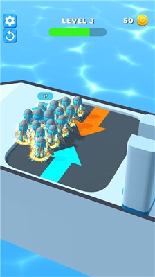 人群奔跑加入冲突1